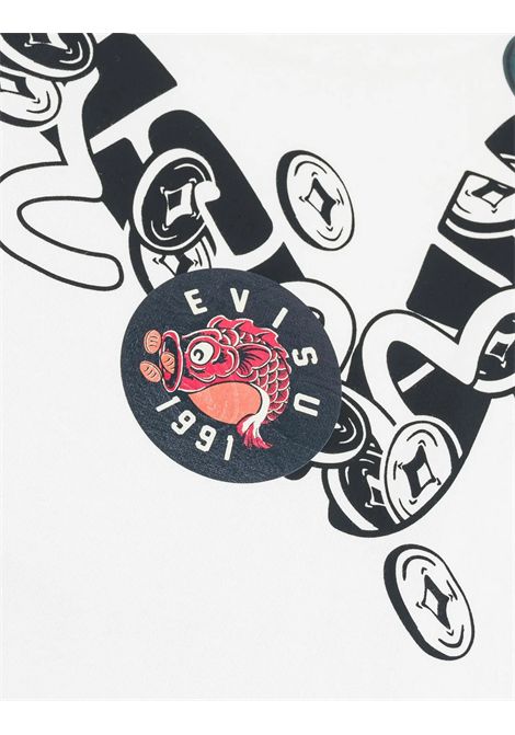 T-shirt con stampa EVISU | 2EAHTM6TS1121OFF WHITE